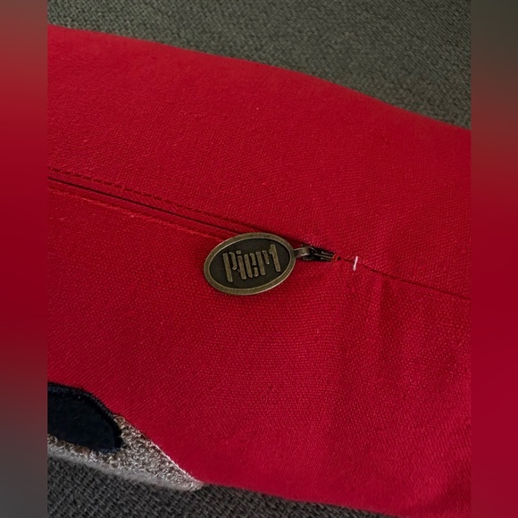 Pier 1 Red Reindeer Holiday Pillow - Picture 3 of 6